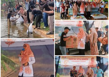 Dibuka Netty Prasetiyani, Mancing Gembira BUMDes Ciawiasih Banjir Bantuan