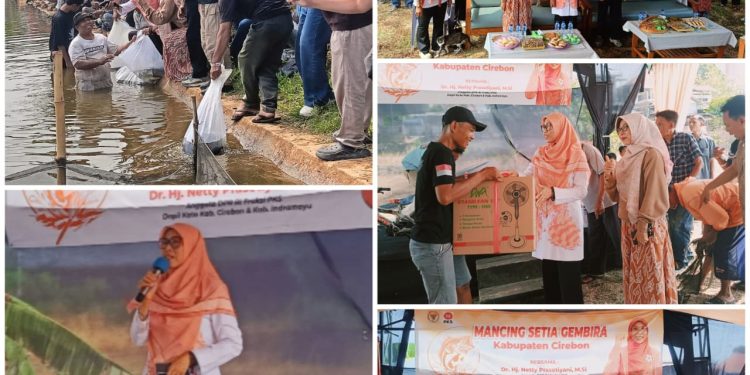 Dibuka Netty Prasetiyani, Mancing Gembira BUMDes Ciawiasih Banjir Bantuan