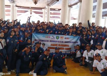 Kontingen Indramayu Resmi Dilepas, Bupati Lucky: Pemkab Siapkan Bonus bagi Peraih Medali Porprov 2026