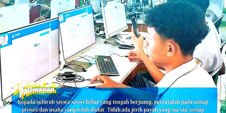Jujur, Gembira & Raih Prestasi Terbaik, Siswa Kelas XII SMAN 1 Palimanan Mengikuti TKA Gelombang I Tahun 2026