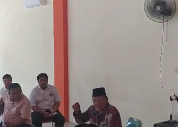 H Muhari Abu Kamal Tokoh Desa Mulyasari Bersama Pemdes Menggugat Pengembang Yang Mematok Tanah Tanpa Perijinan Yang Jelas